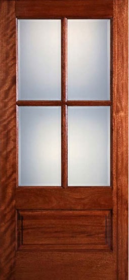Mahogany 3068 4 & 6 Lite, Knotty Alder Plank — Specialty Doors