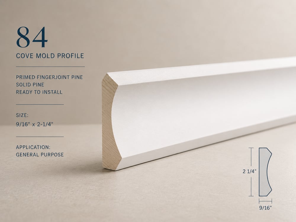 Cove Mouldings — 10 profiles