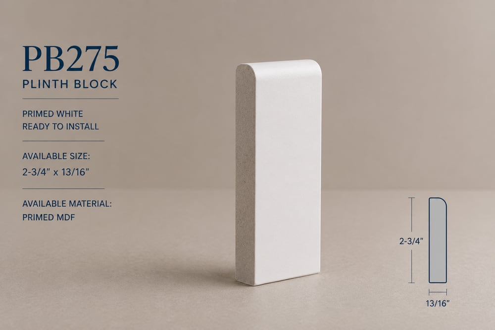 Plinth & Corner Blocks — 6 profiles