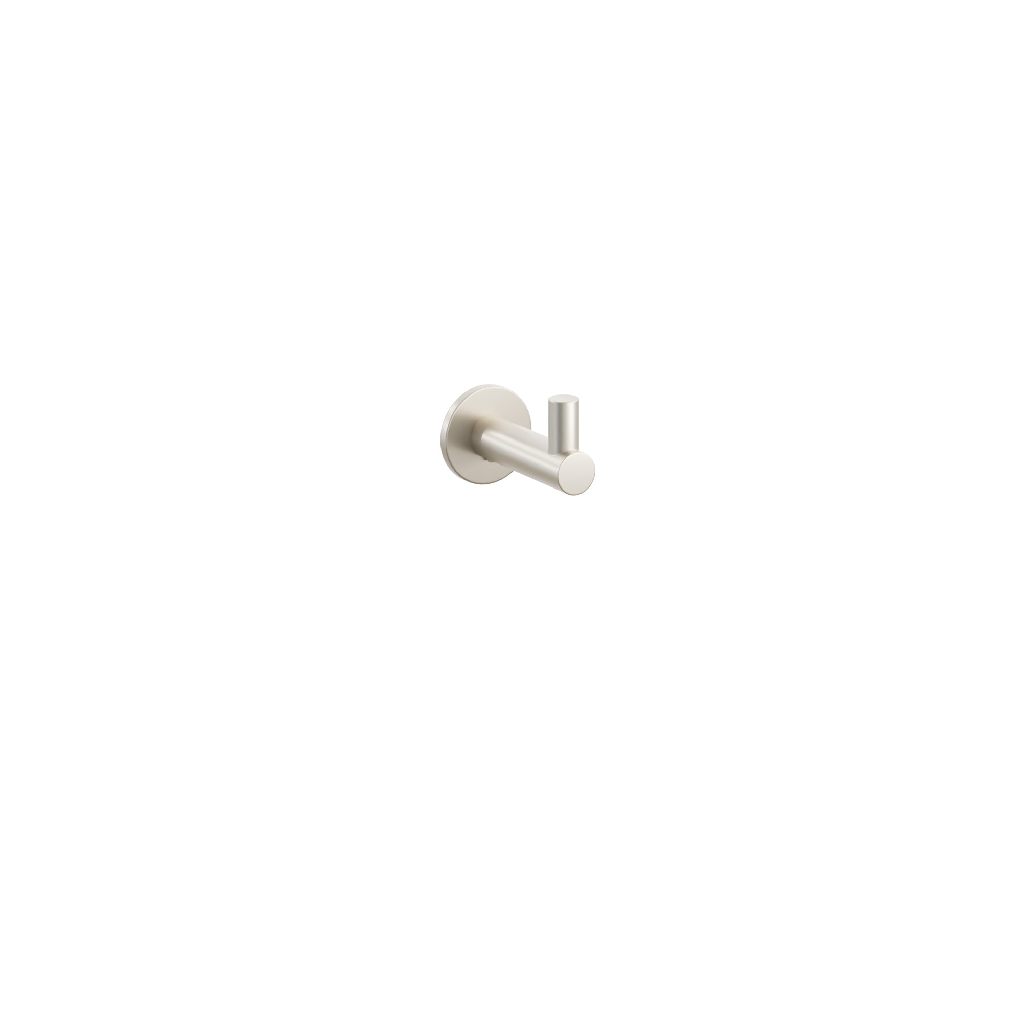 Emtek Modern Tubular Brass Single Hook with Rosette