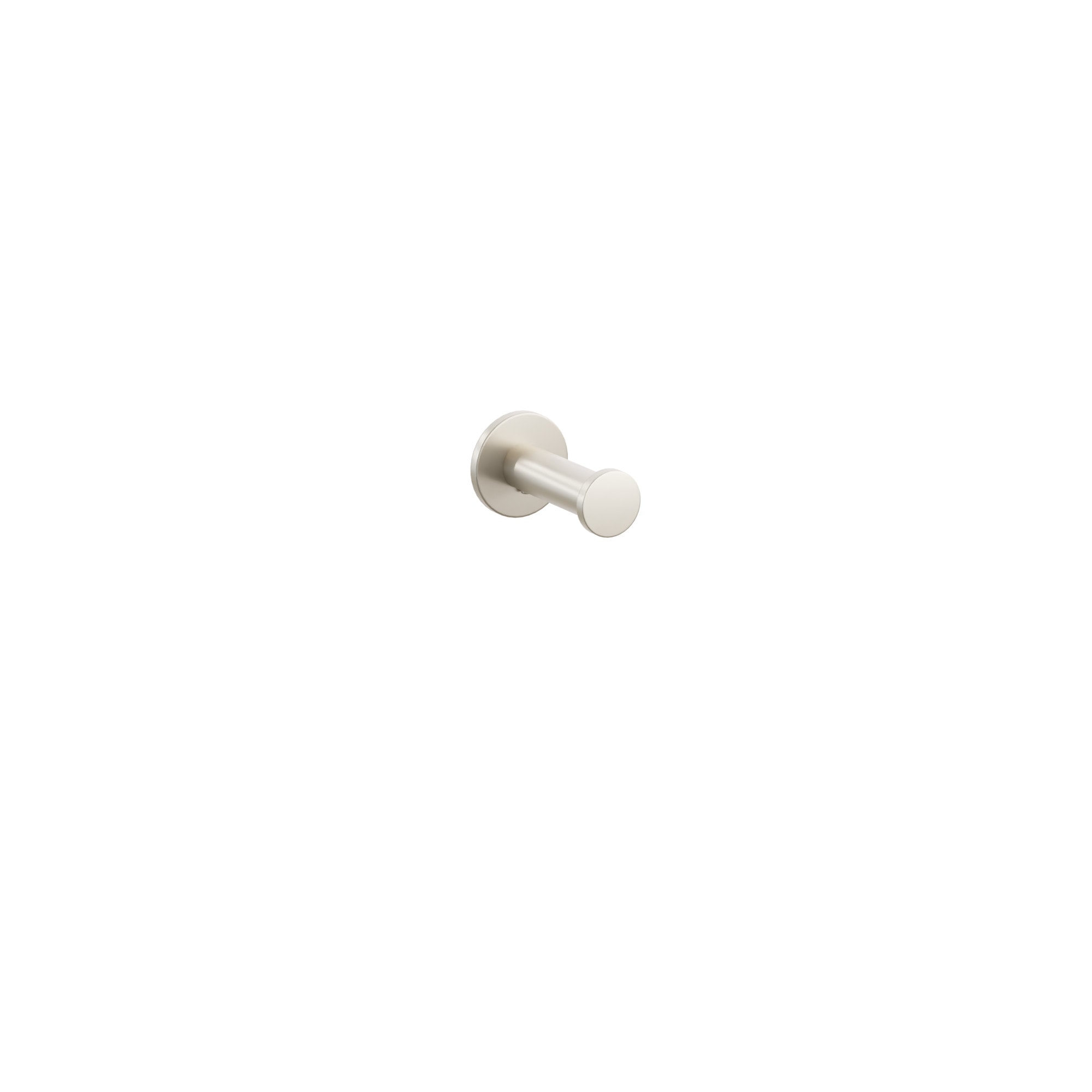 Emtek Modern Tubular Brass Single Robe Hook with Rosette