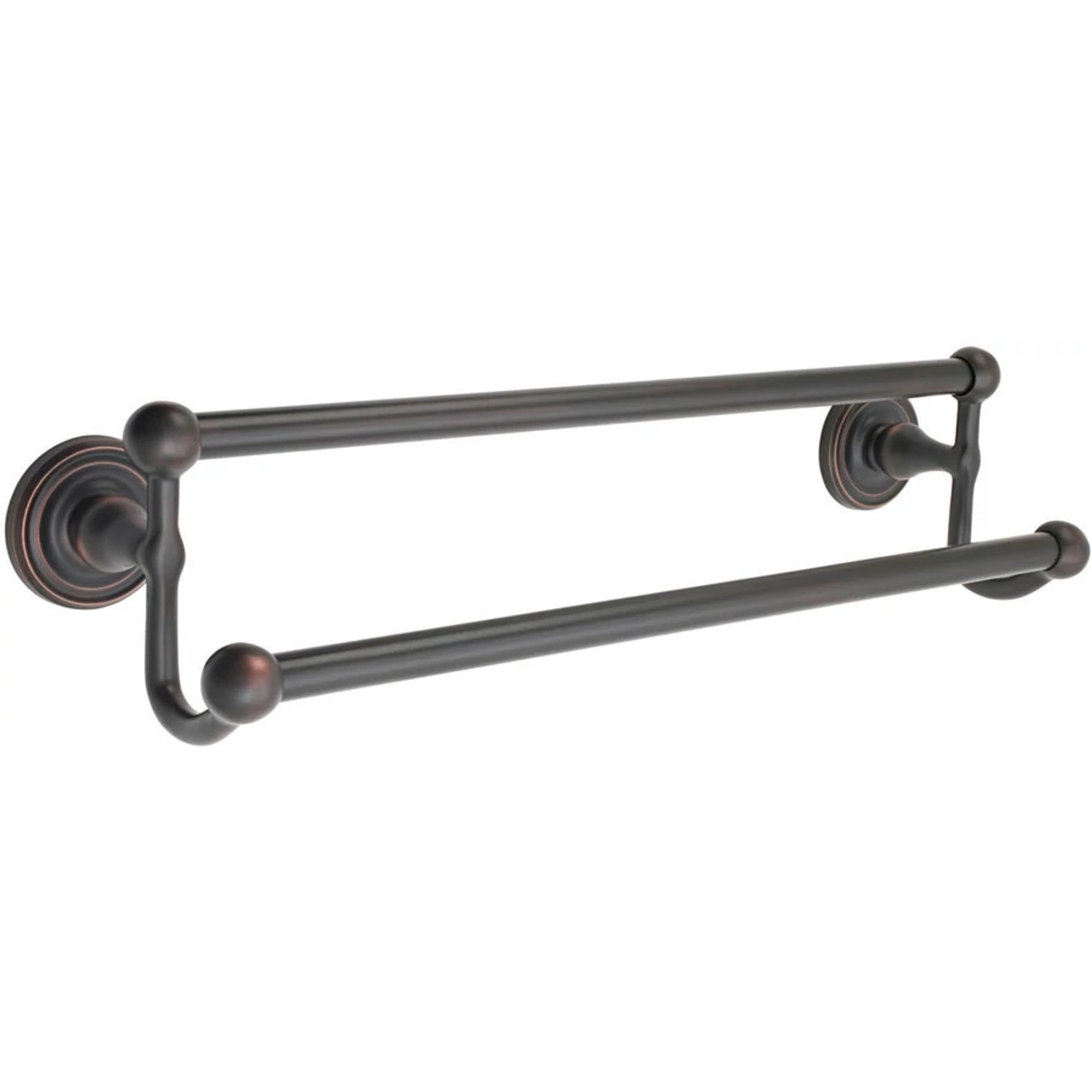 Emtek Traditional Brass Double Towel Bar