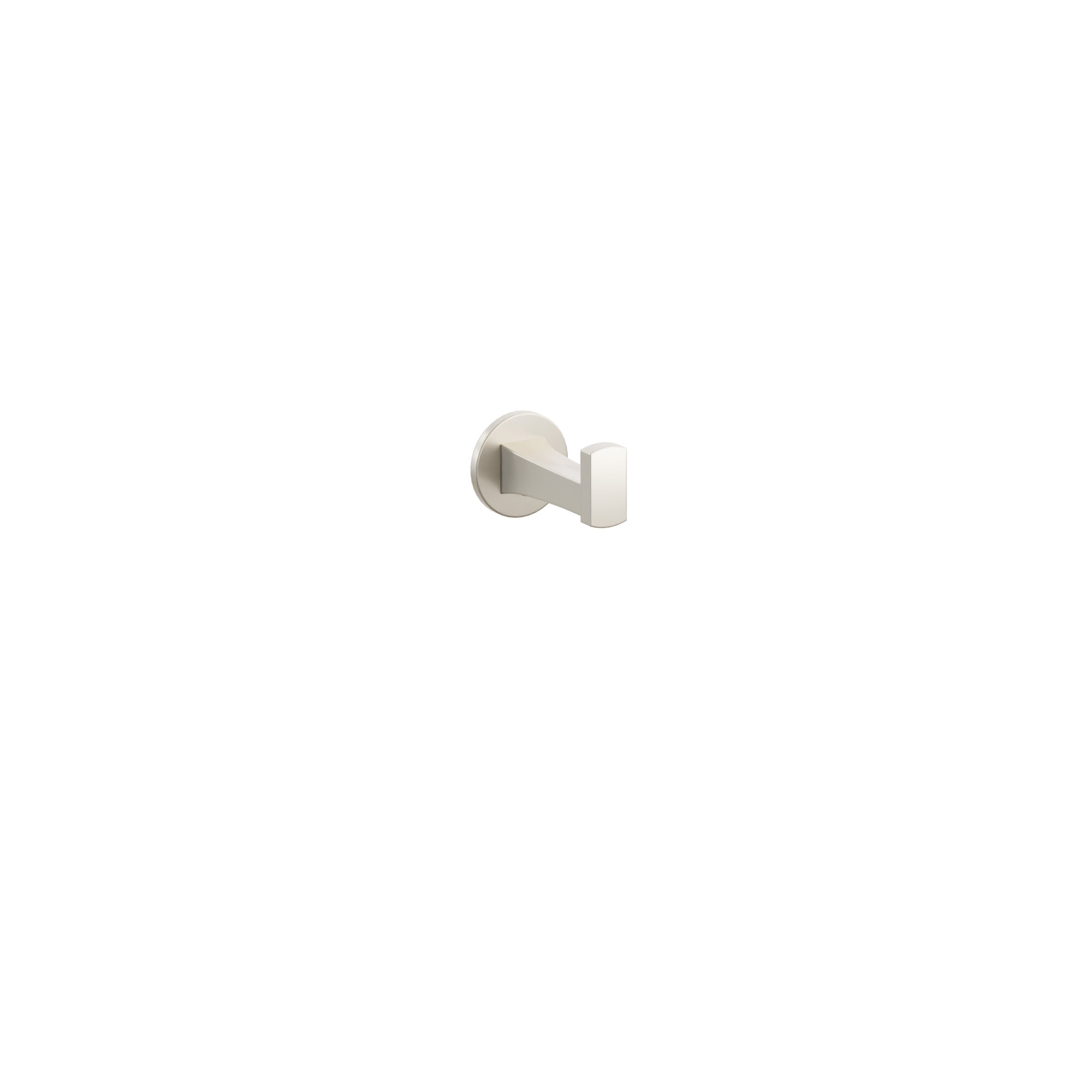 Emtek Transitional Flared Brass Single Robe Hook with Rosette