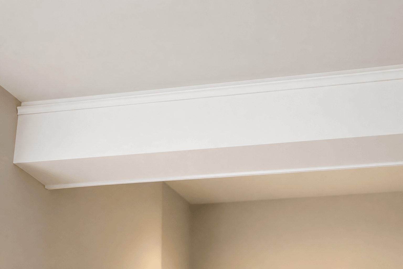 Crown around Boxed Beam