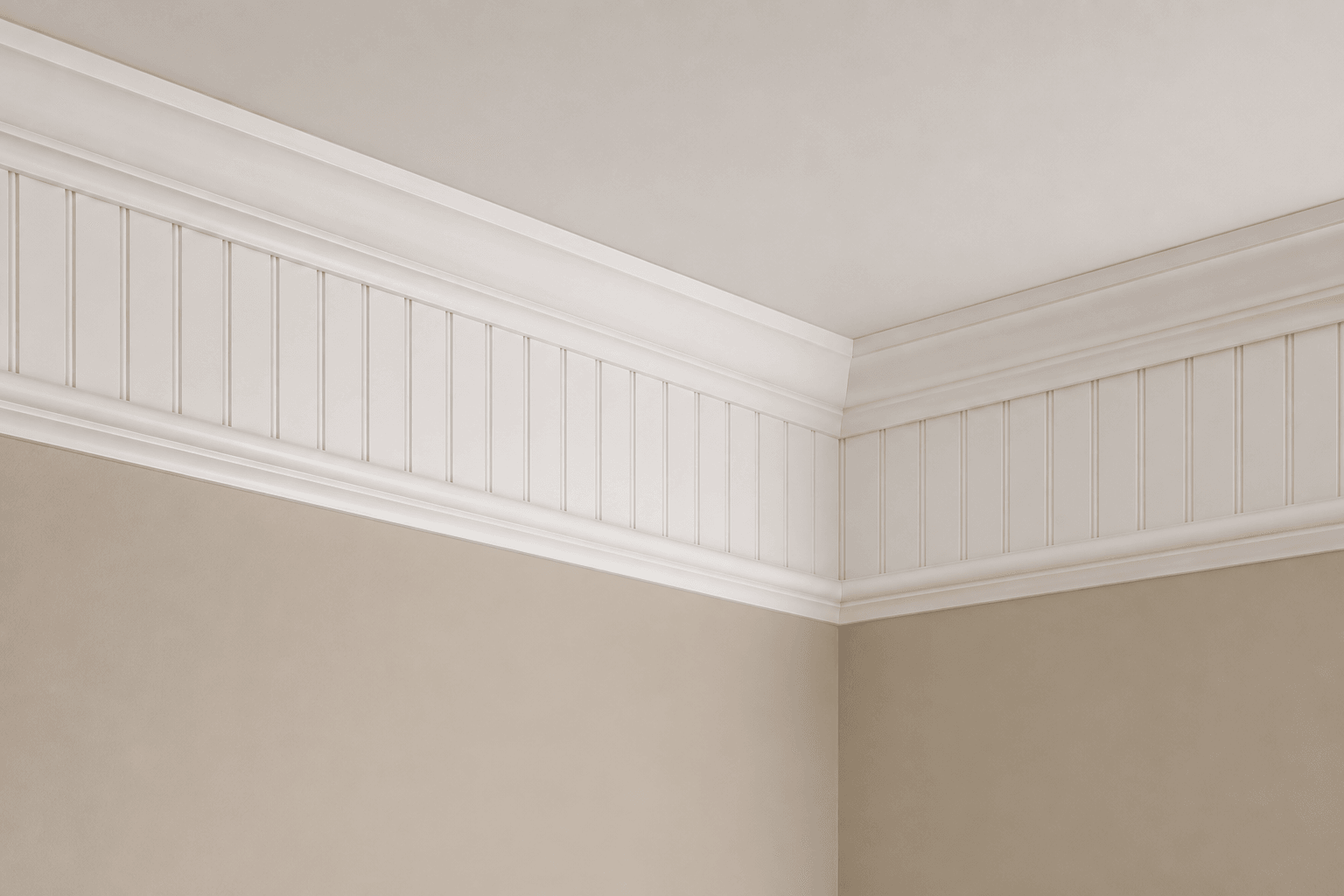 Crown with Beadboard Frieze