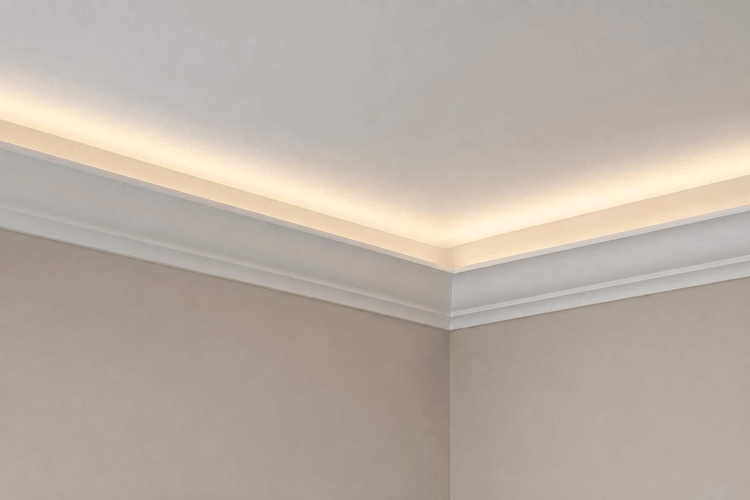 Crown with Indirect LED Tray