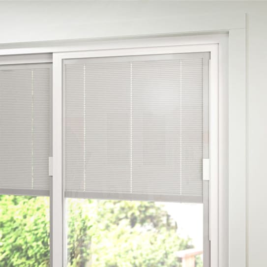 Novatech Novatech 650 Series Patio Door 6068 - 1 Lite Low-E with Blinds - Black/White Handle - LH
