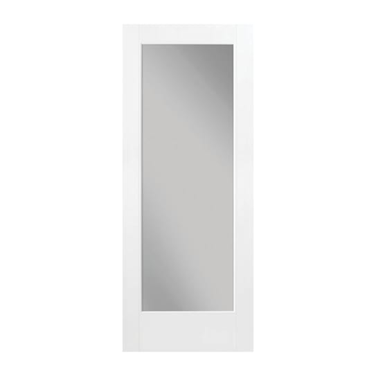 Masonite Masonite VistaGrande Flush-Glazed Fiberglass Door Full Lite Pear LE Argon - 29-3/4 x 80 VIG2668SMPG1LLE