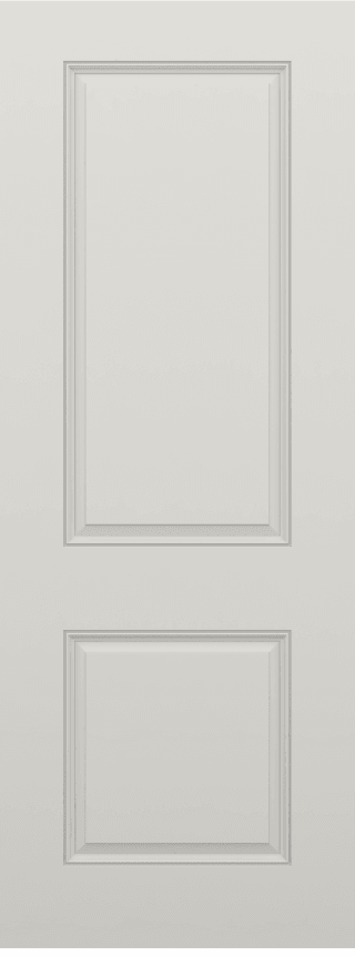 Plastpro Smooth 2 Panel Square Fiberglass Door - 32 x 80 F2868DRZ22