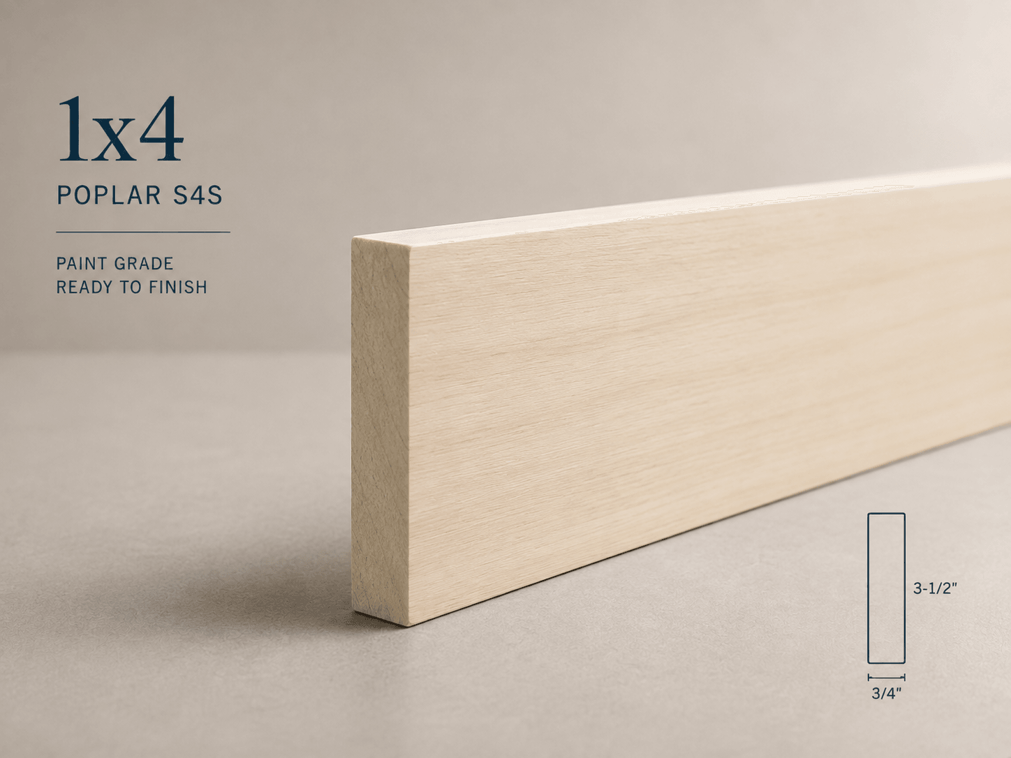 Poplar flat stock