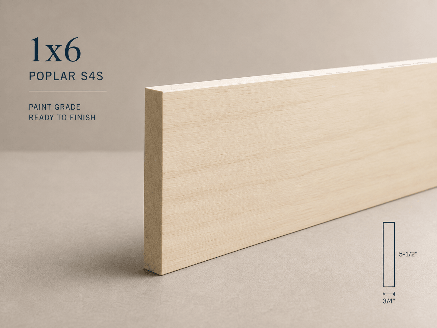 Poplar flat stock