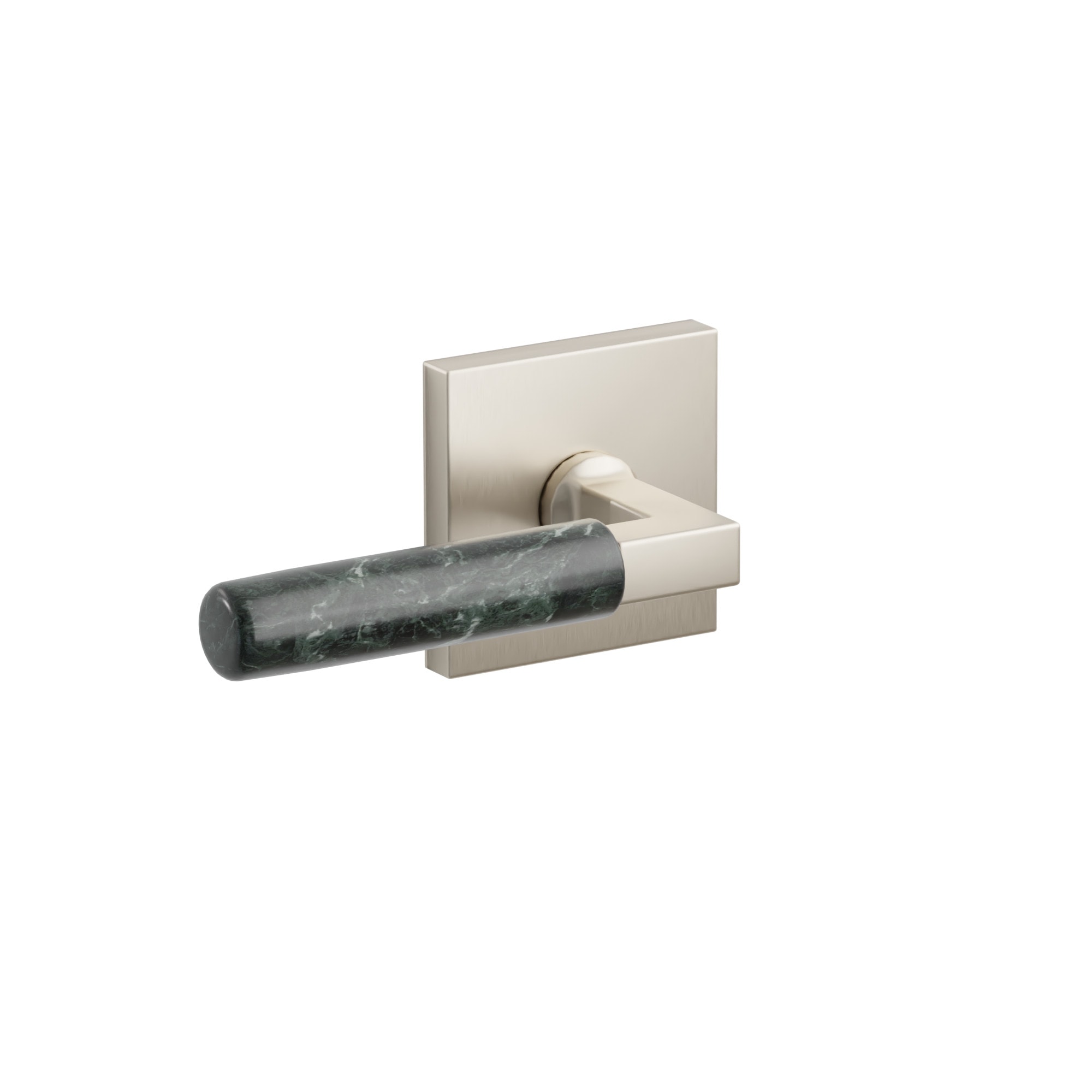 Emtek SELECT L-Square Green Marble Lever