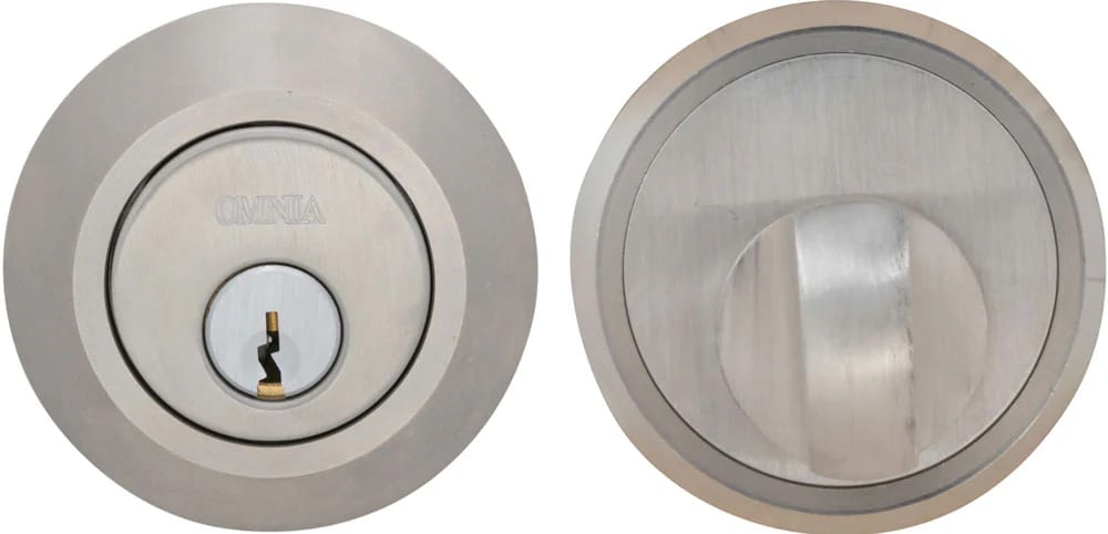 Omnia Auxiliary Deadbolt (Stainless)