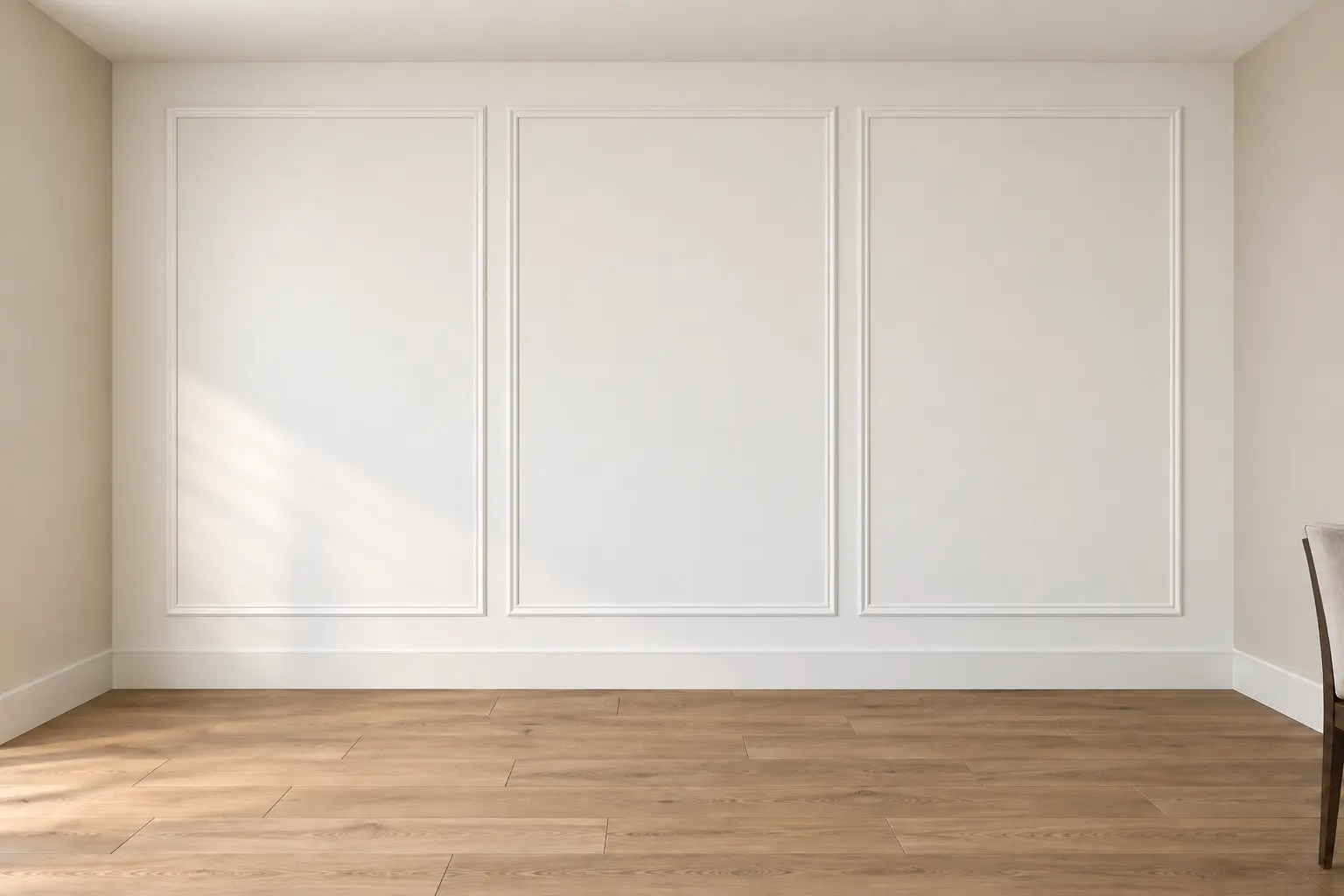 Three Panel Picture Frame Wall — after design concept