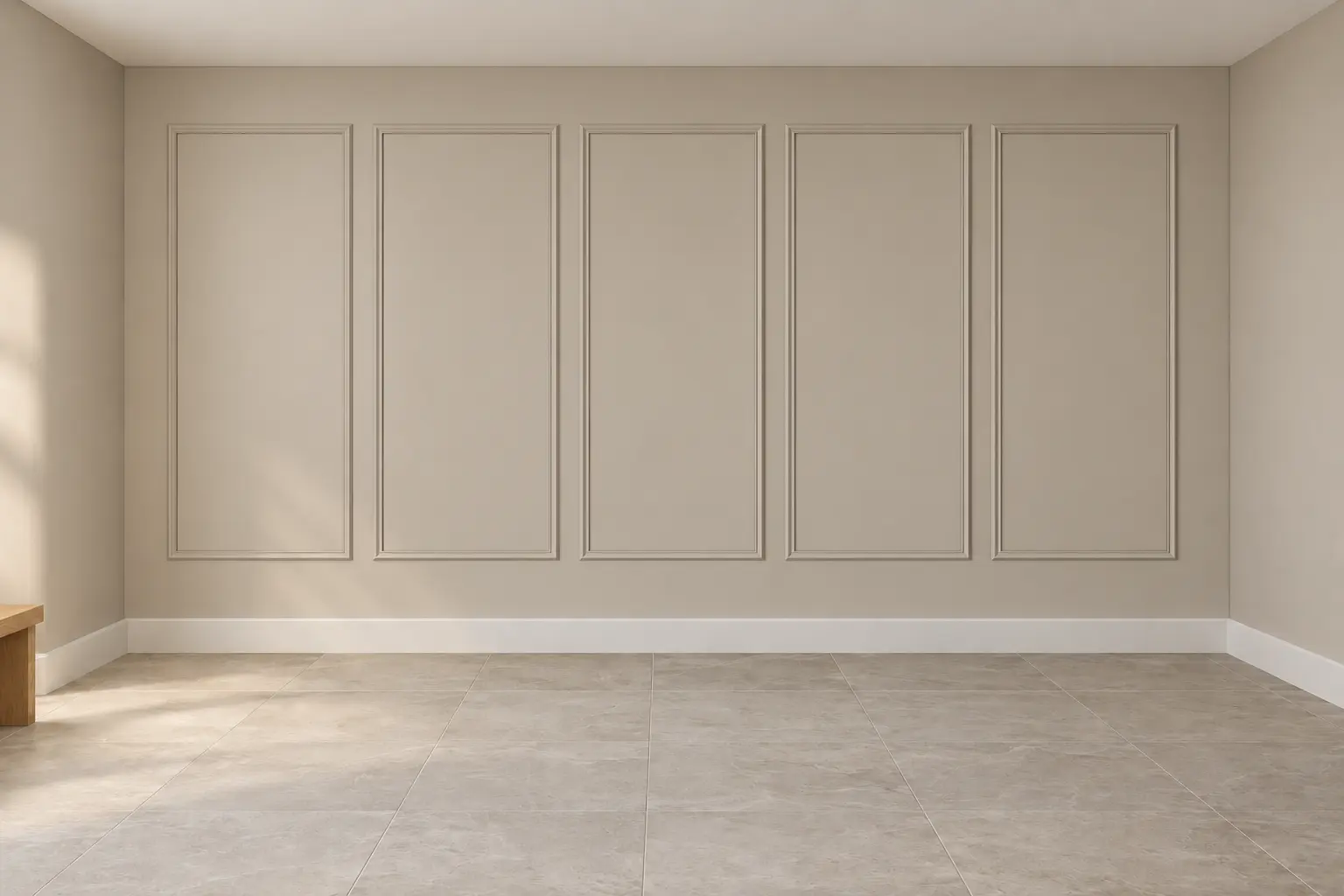 Five Bay Picture Frame Wall — after design concept