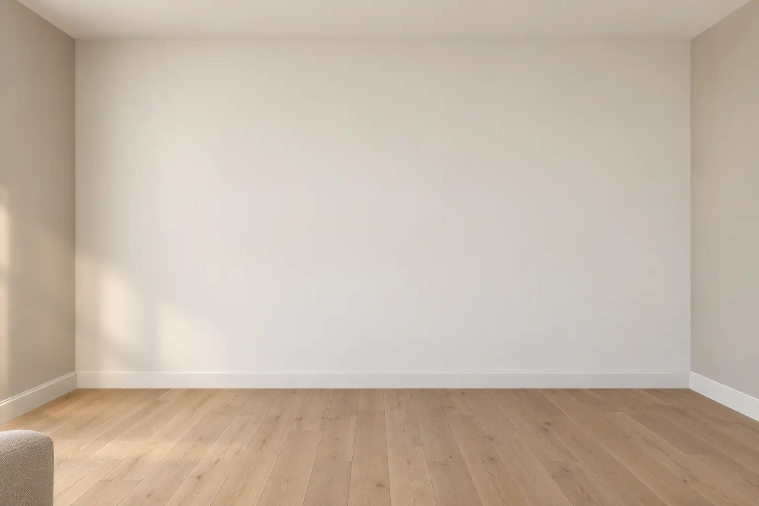Full Height Shadow Box Wall — before design concept