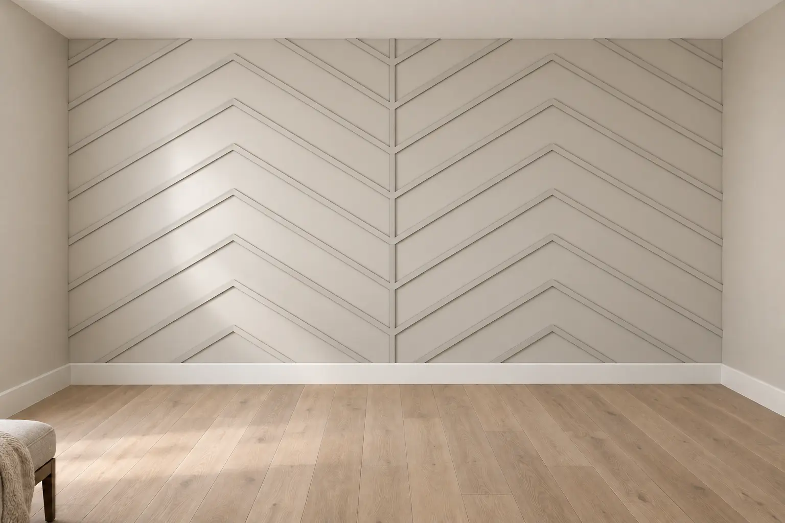 Chevron Batten Wall — after design concept
