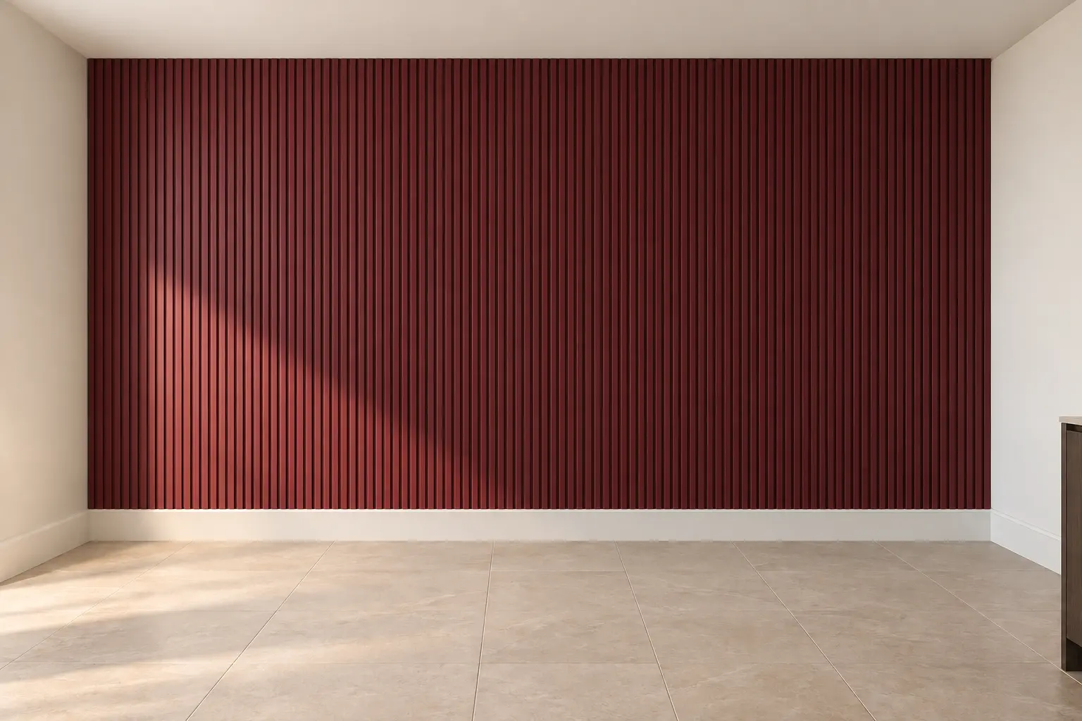 Fluted MDF Panel Wall — after design concept