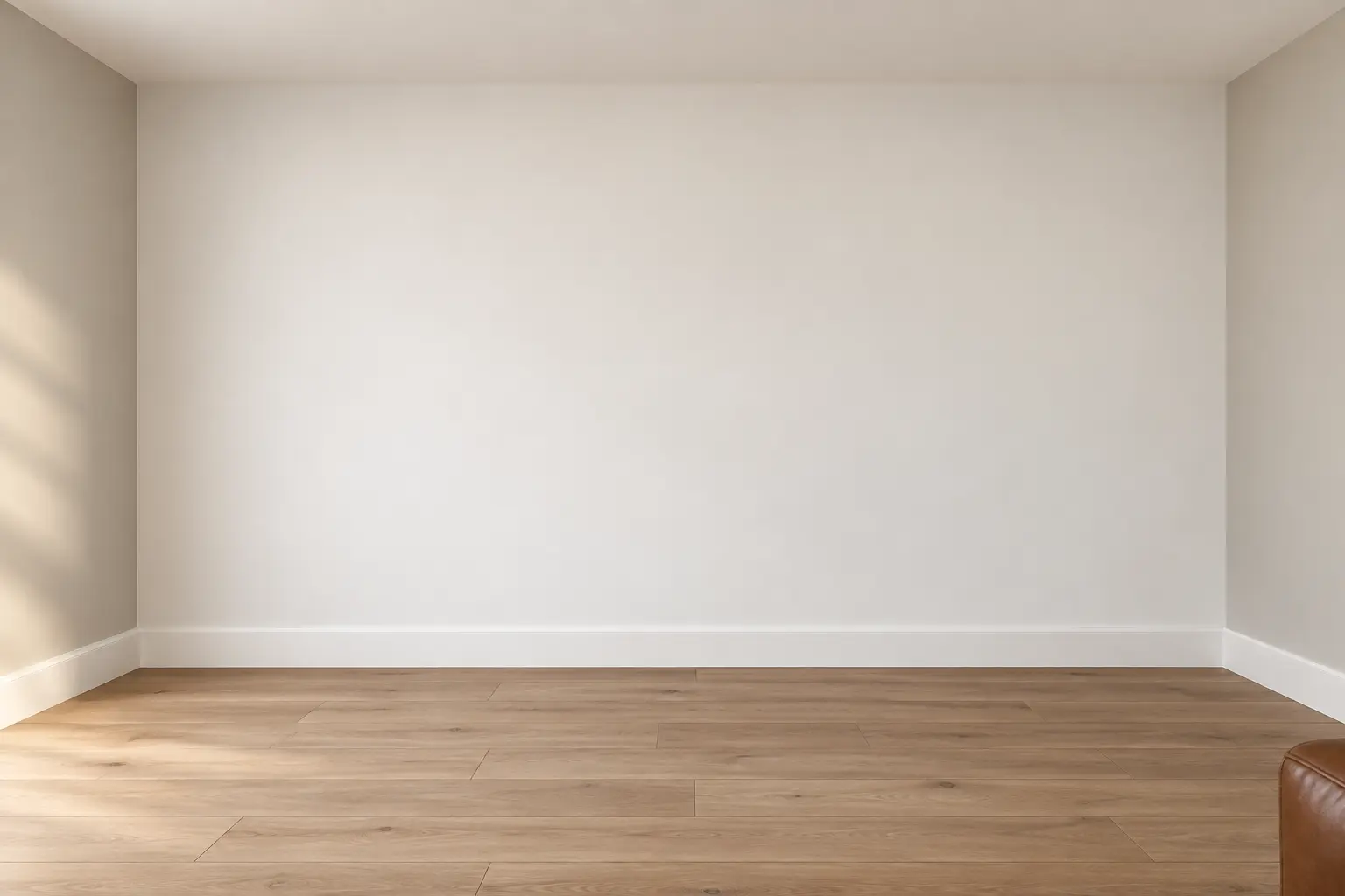 Reeded White Oak Wall — before design concept
