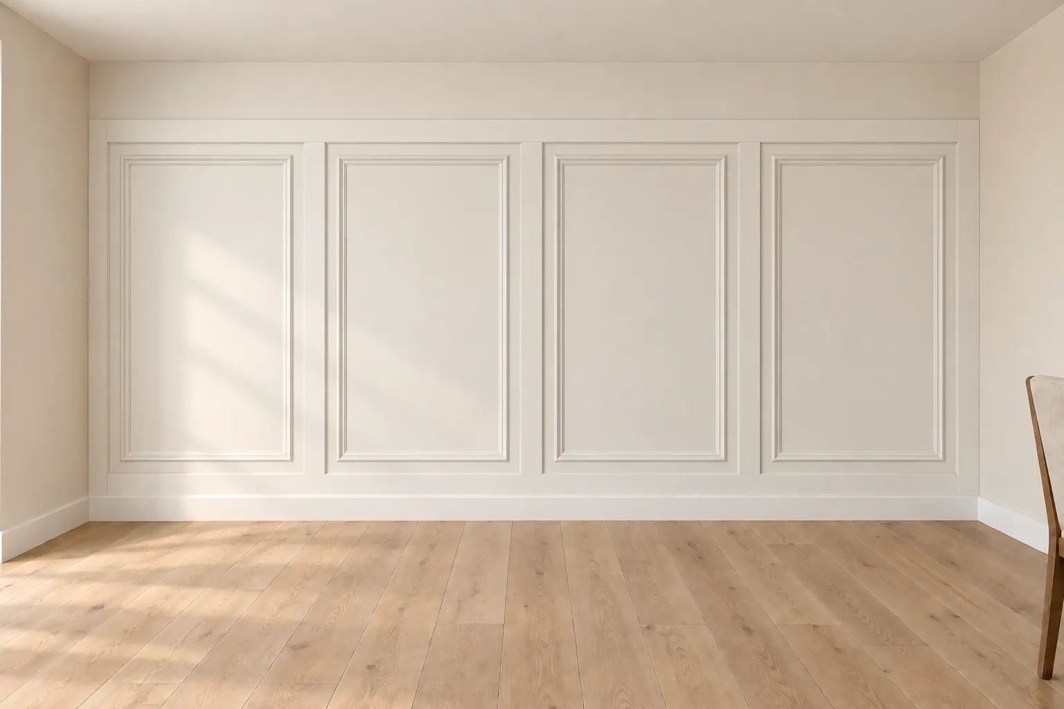 Georgian Raised Panel Wall — after design concept