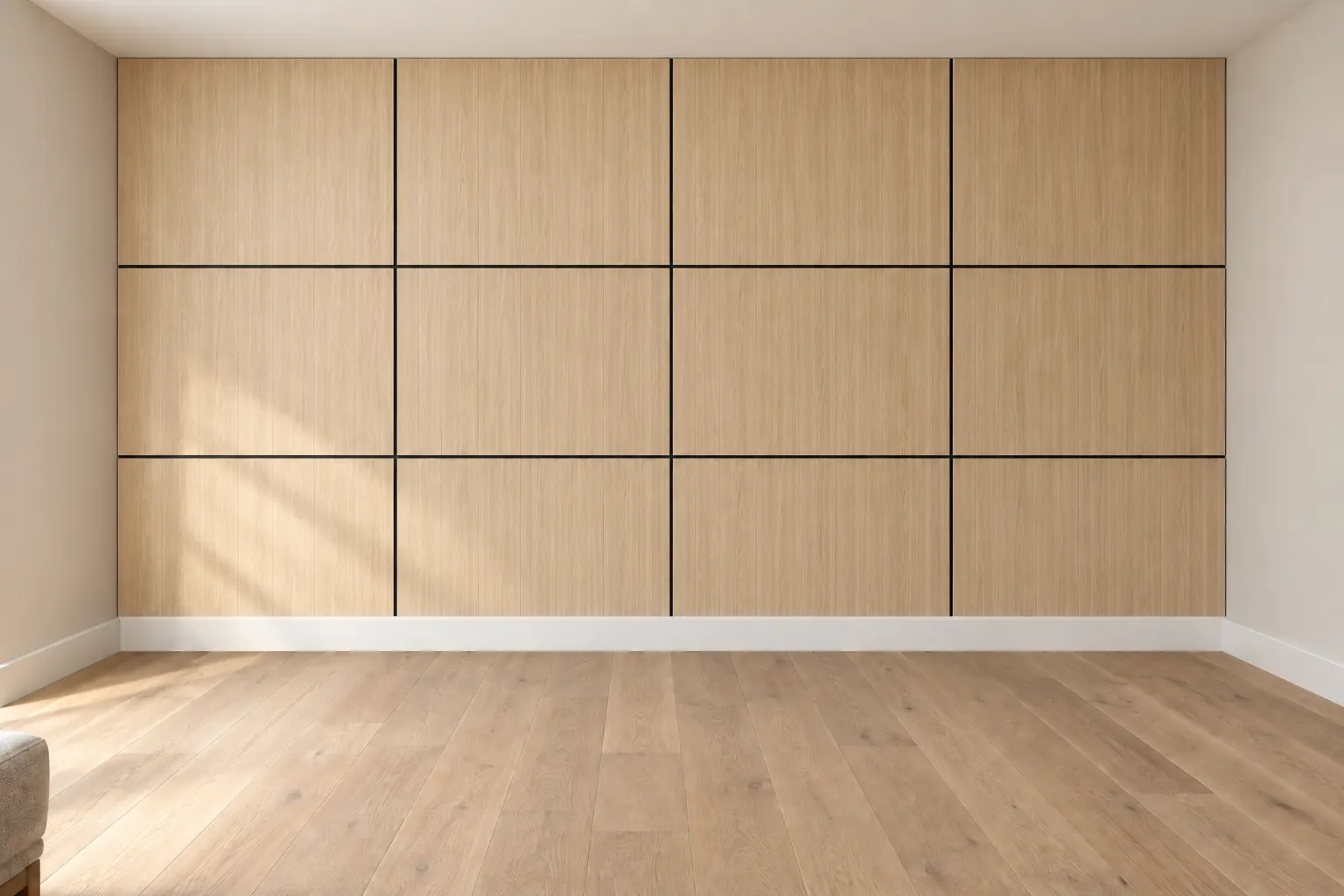 White Oak Reveal Grid — after design concept