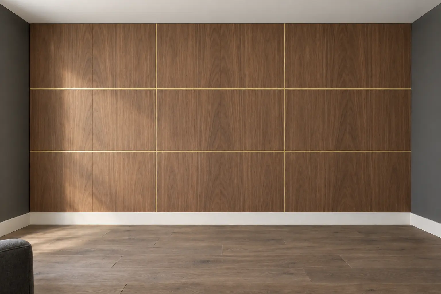 Walnut Reveal Grid — after design concept