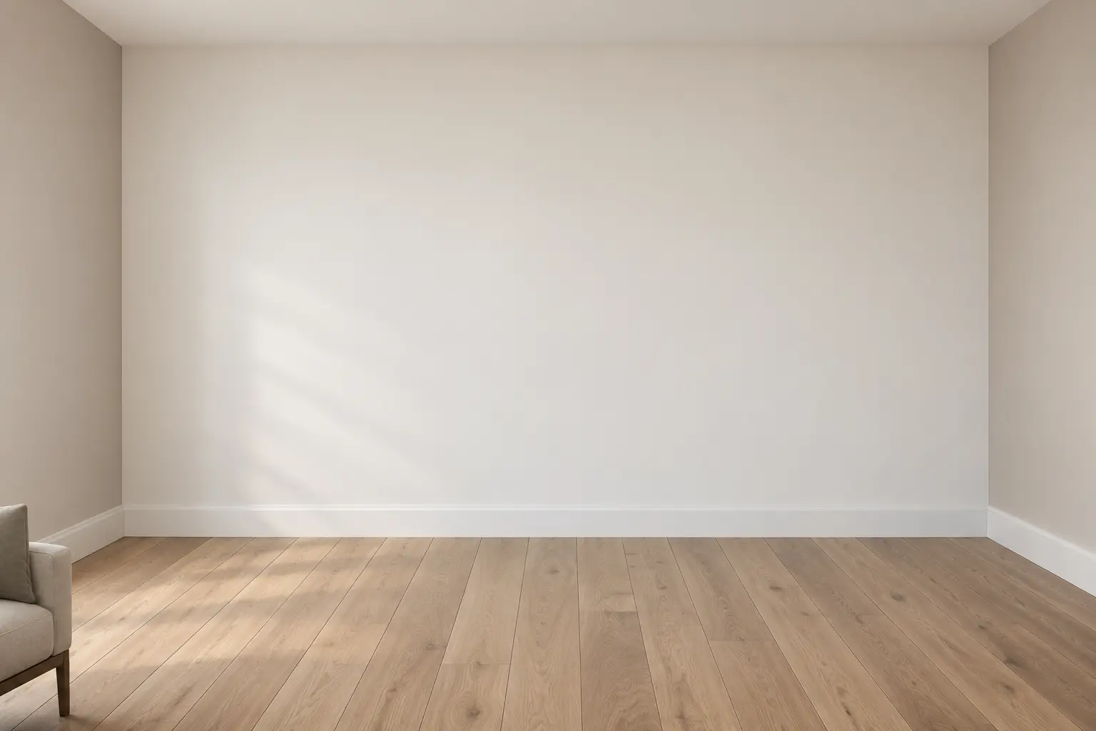 Reclaimed Wood Plank Wall — before design concept