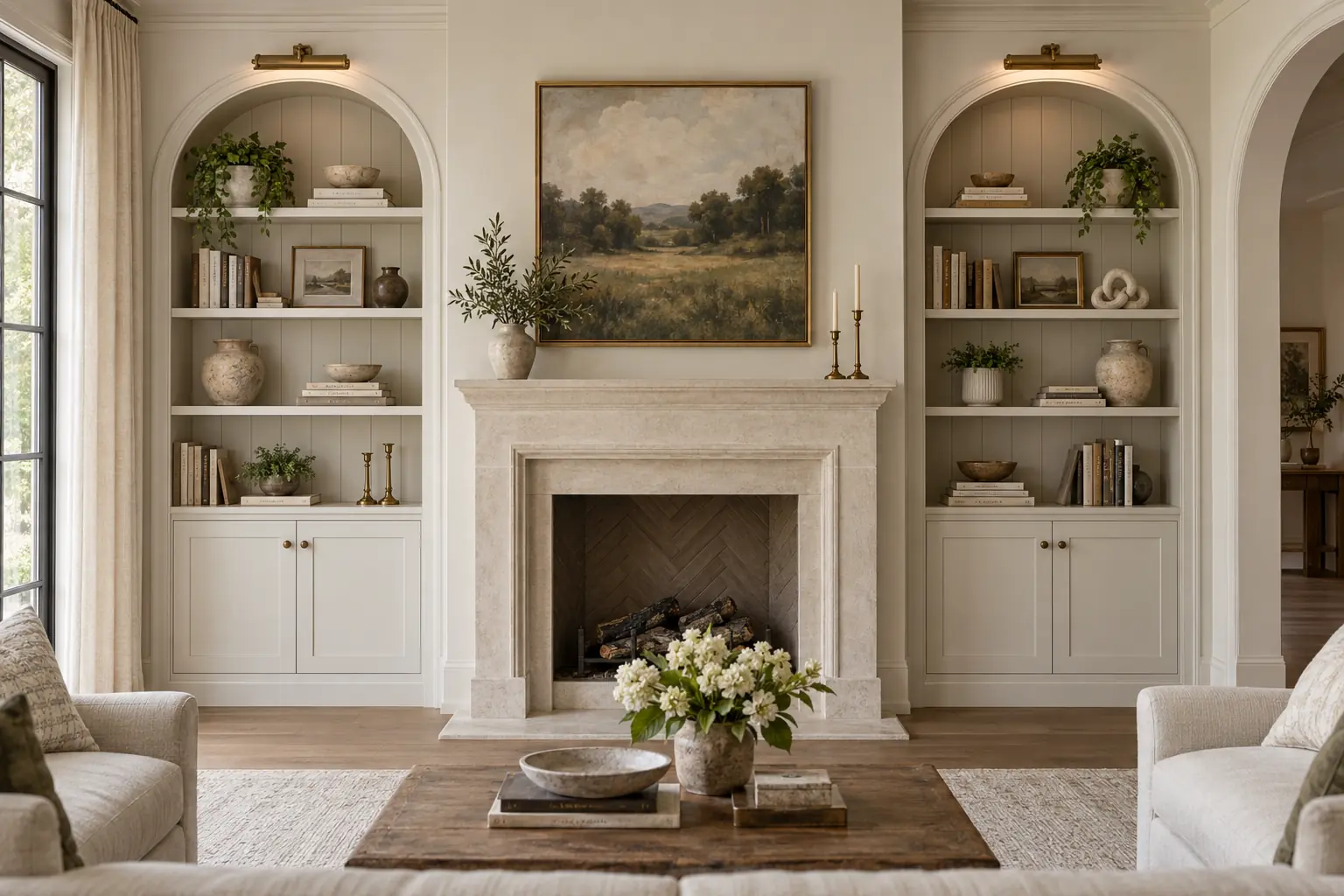 Arched Alcove Library Pair — design inspiration