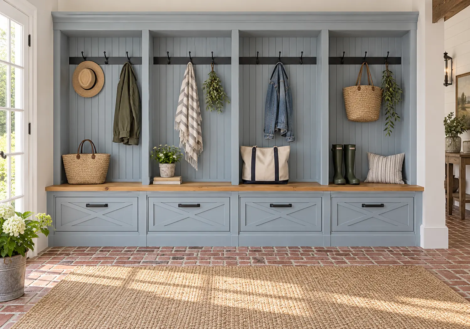 Farmhouse Cubbies With Beadboard — design inspiration