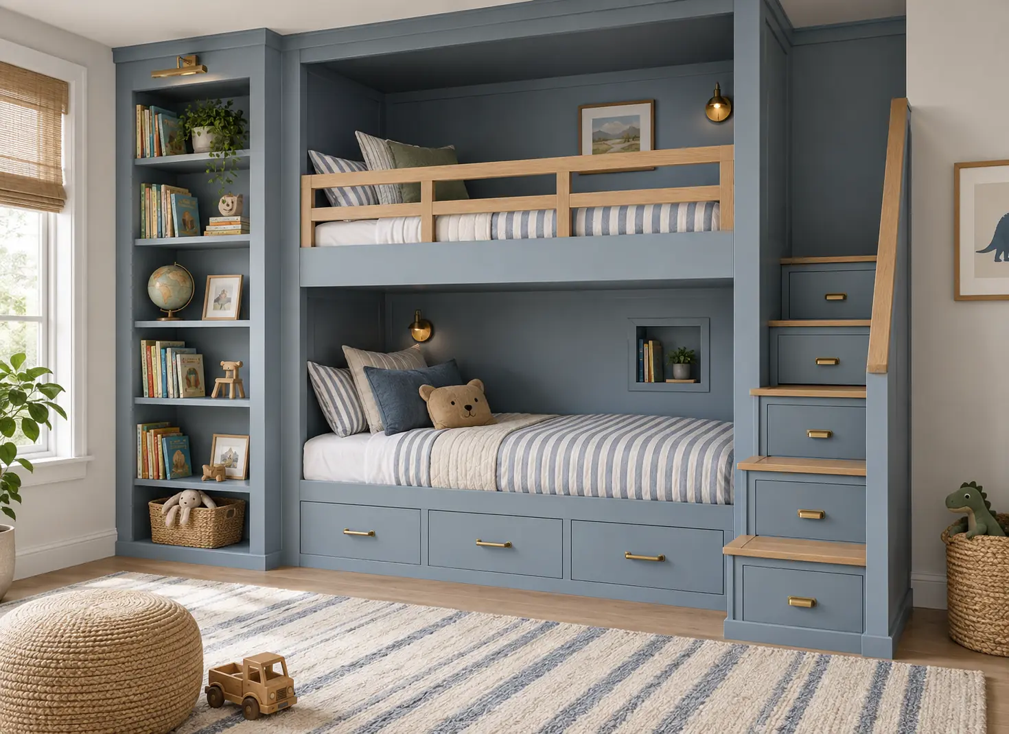 Kids Bunk Bed Library Surround — design inspiration