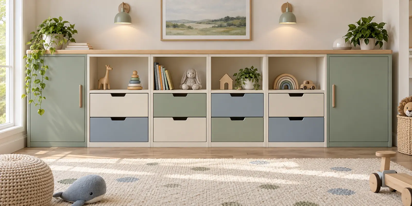 Playroom Toy Storage Wall — design inspiration