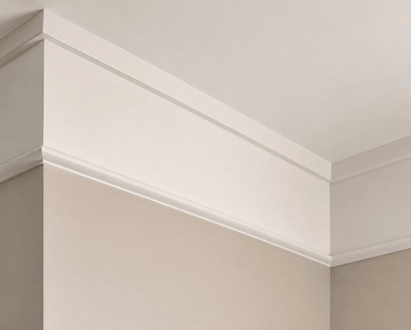 Crown plus panel-mould frieze — illustrative design