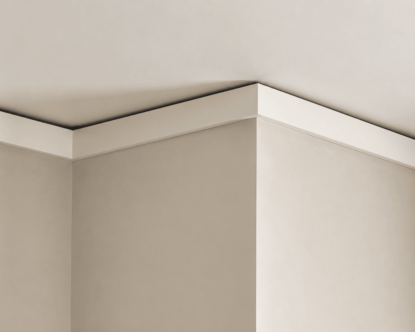 Cove-lit floating crown — illustrative design