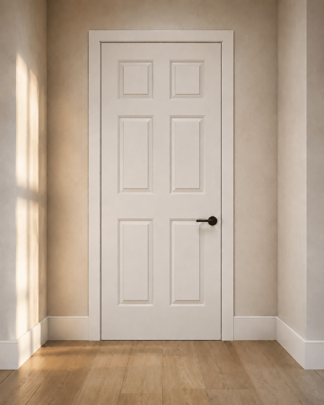 Traditional backband door casing — illustrative design