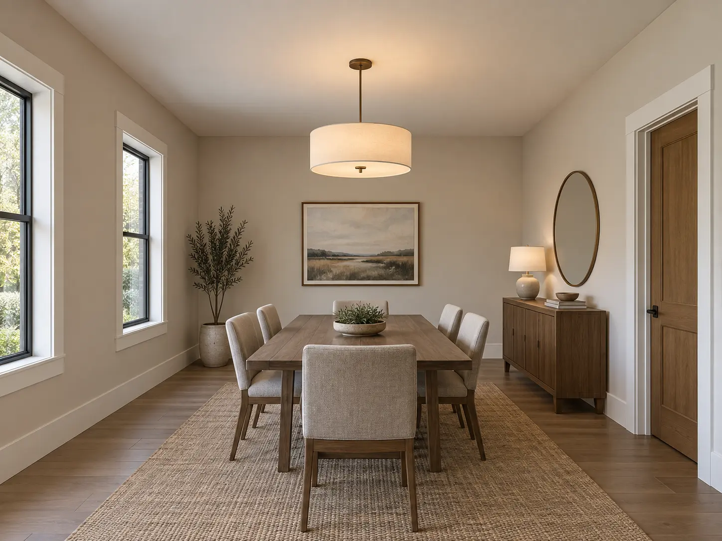 Single Step Tray Ceiling With Crown — before design concept