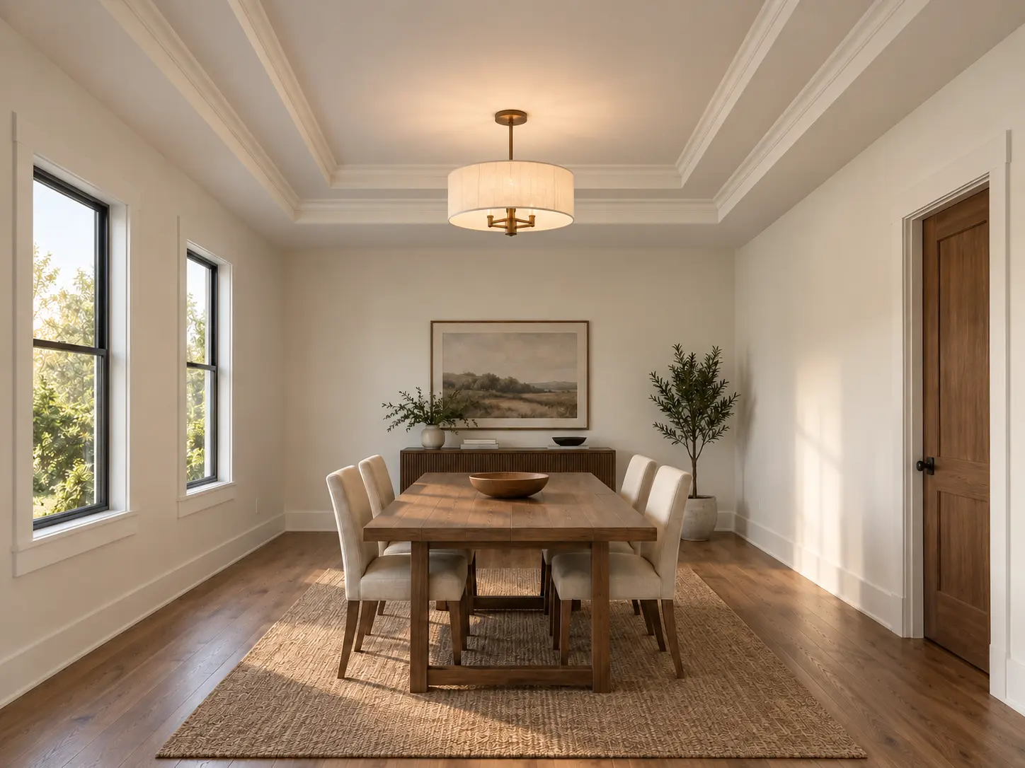 Double Step Tray Ceiling — after design concept