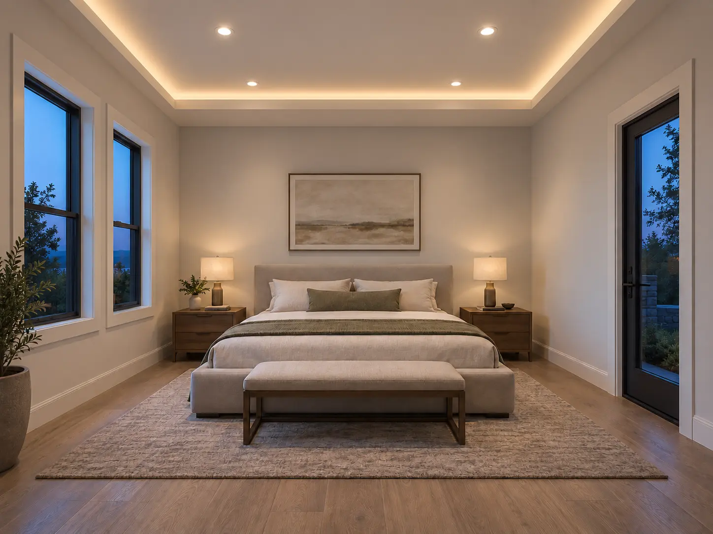 Cove Lit Floating Perimeter Ceiling — after design concept