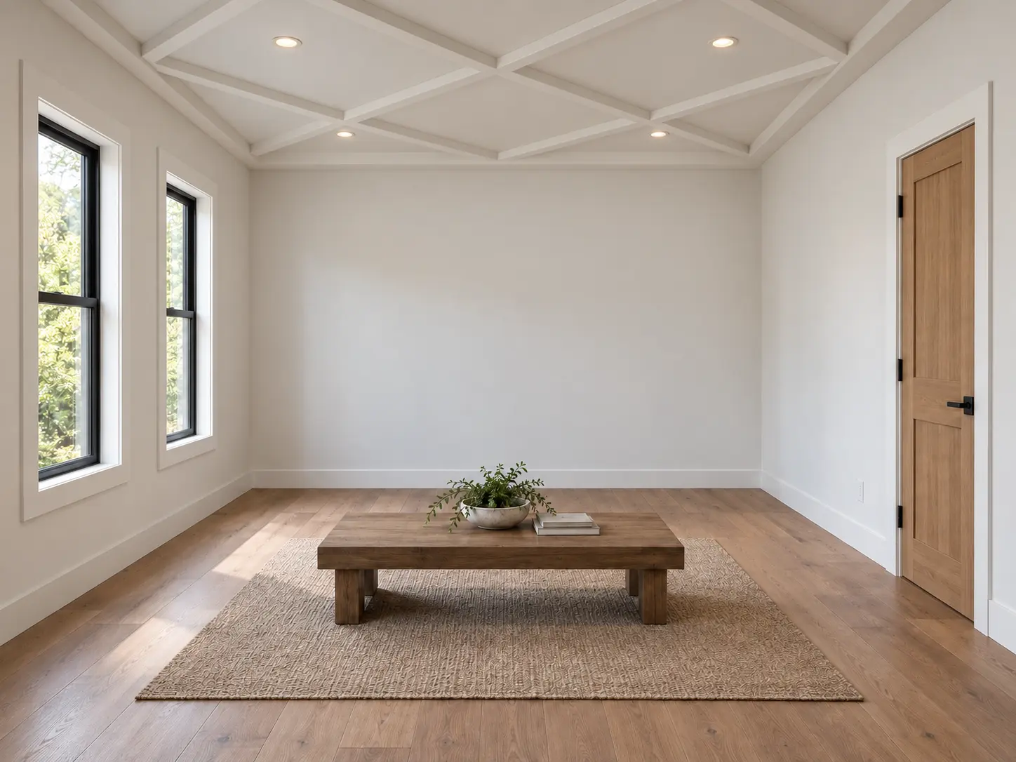 Diagonal Geometric Beam Ceiling — after design concept