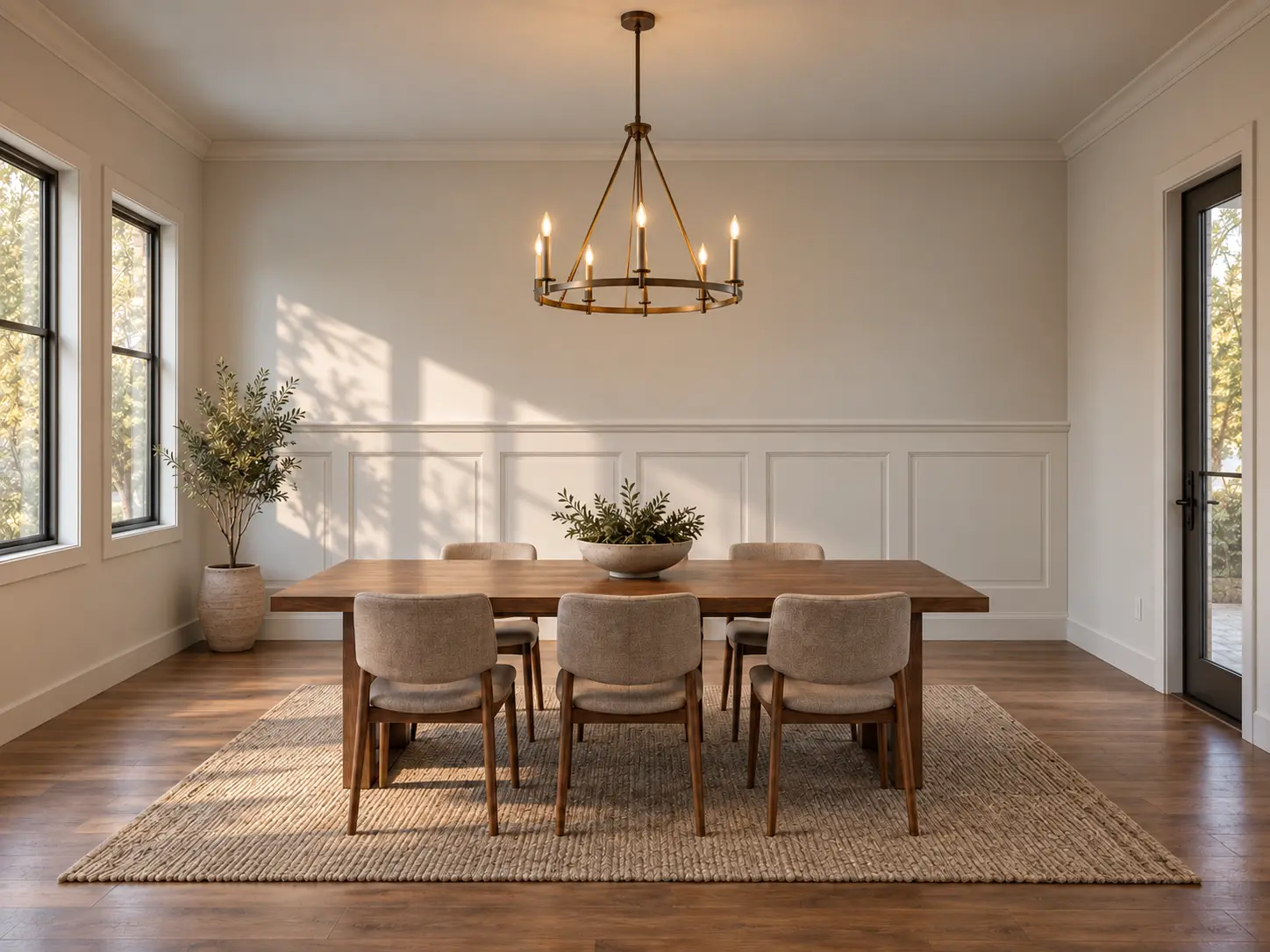 Traditional Raised Panel Wainscot — after design concept