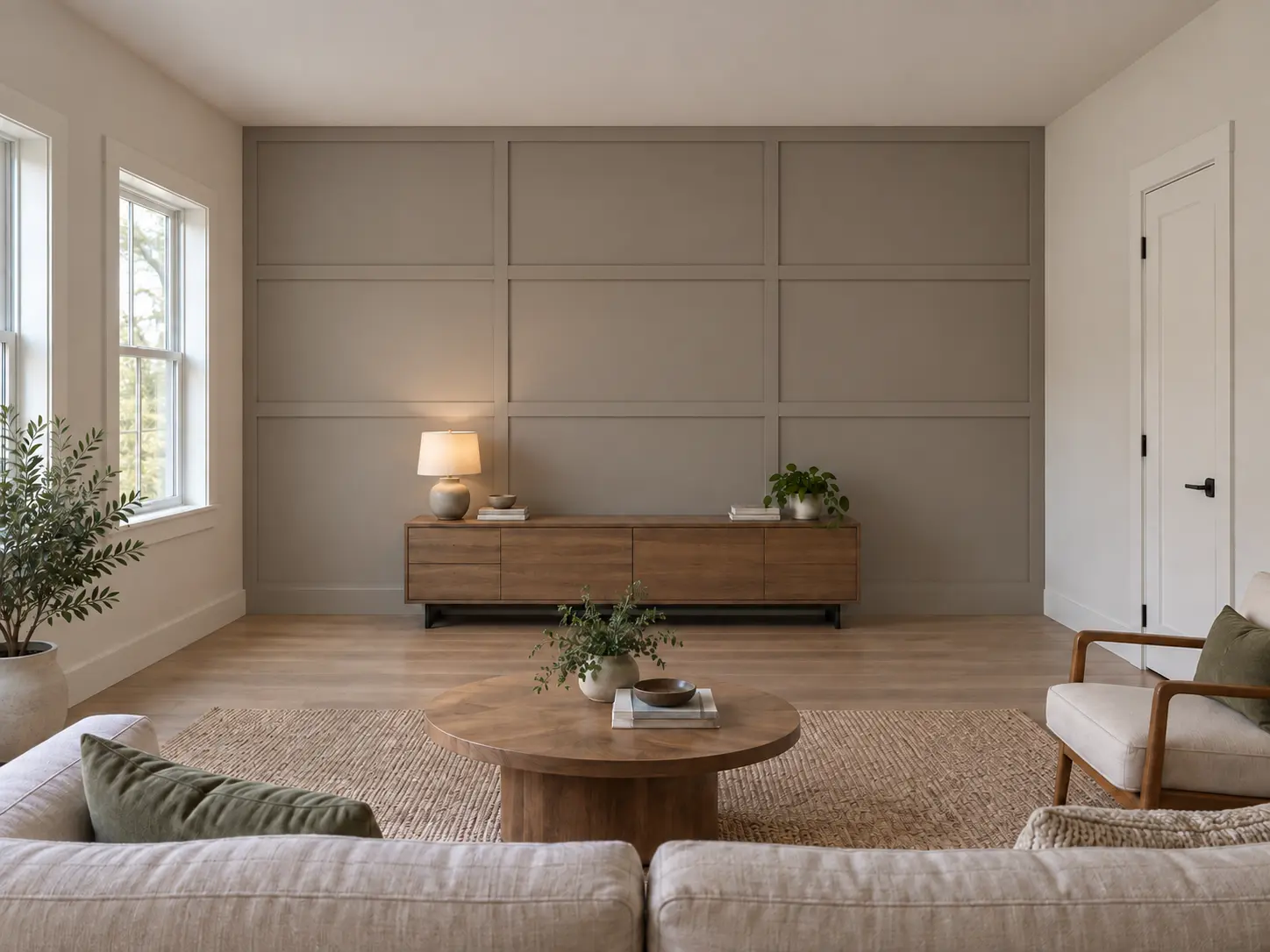 Large Format Grid Panel Wall — after design concept
