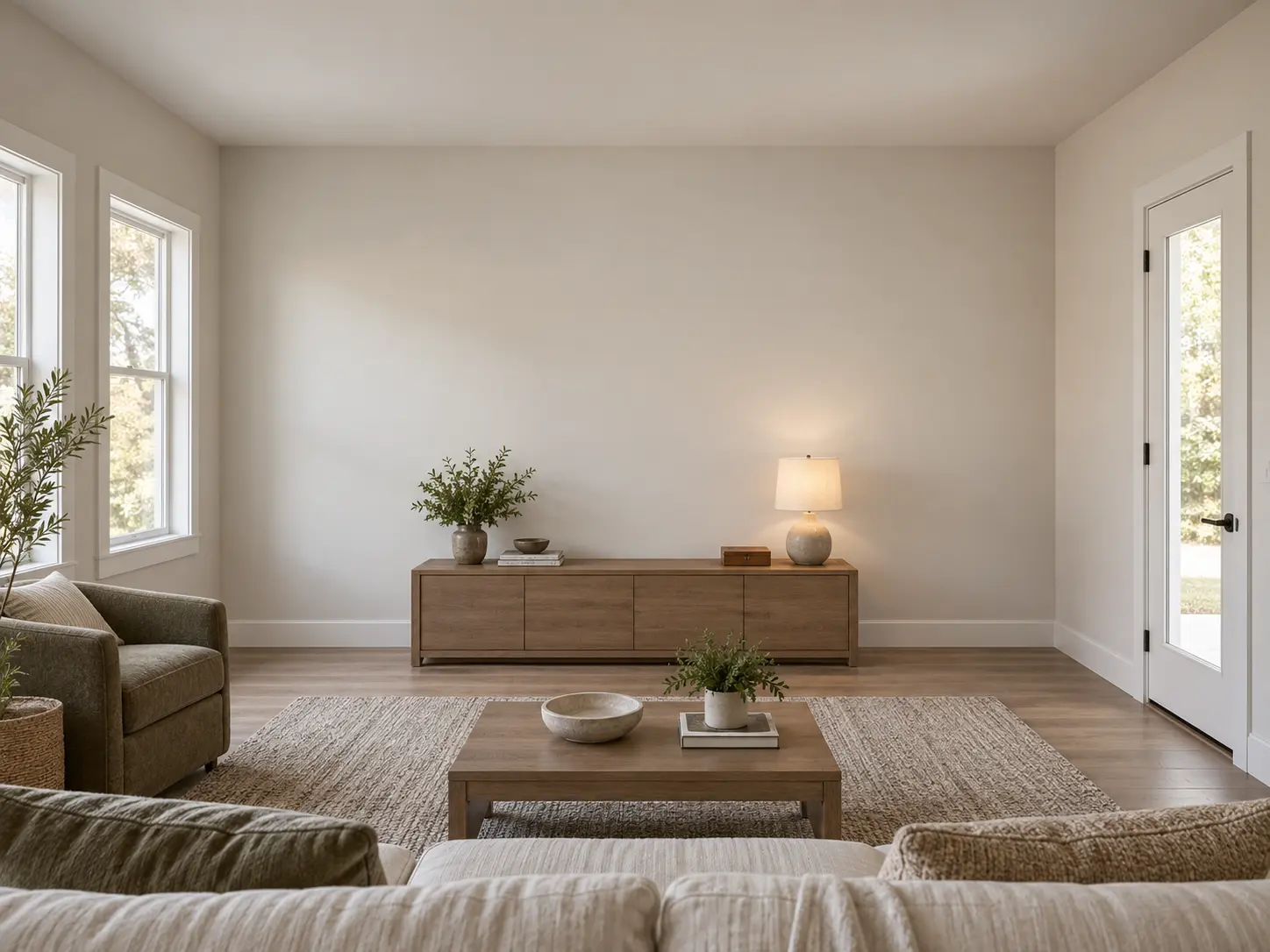 Diagonal Shiplap Accent Wall — before design concept