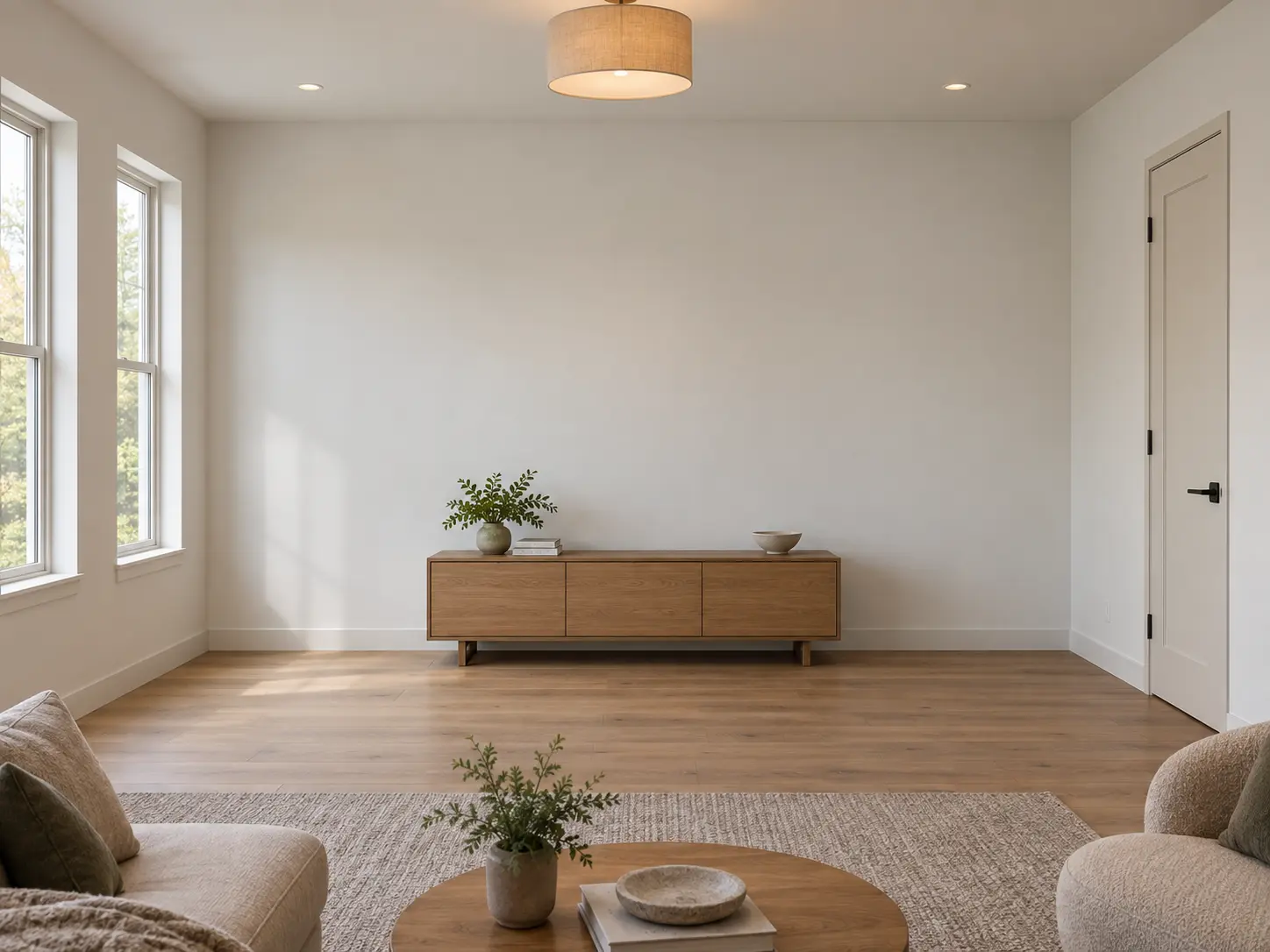 Chevron Wood Feature Wall — before design concept