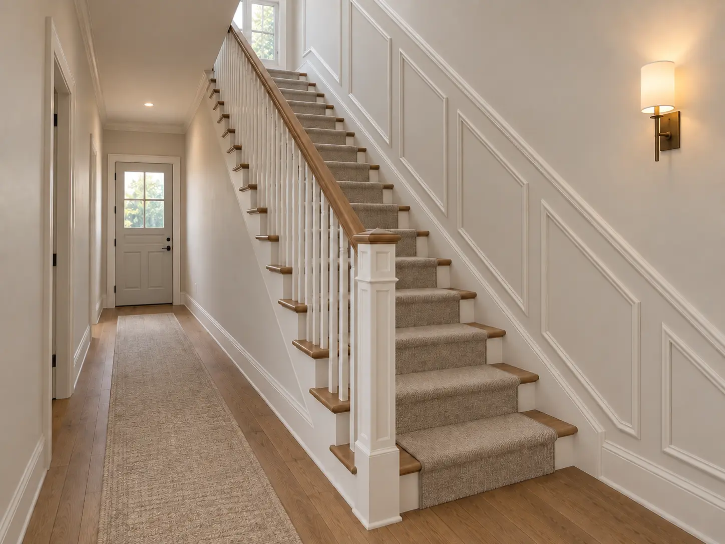 Stair Wall Graduated Box Molding — after design concept