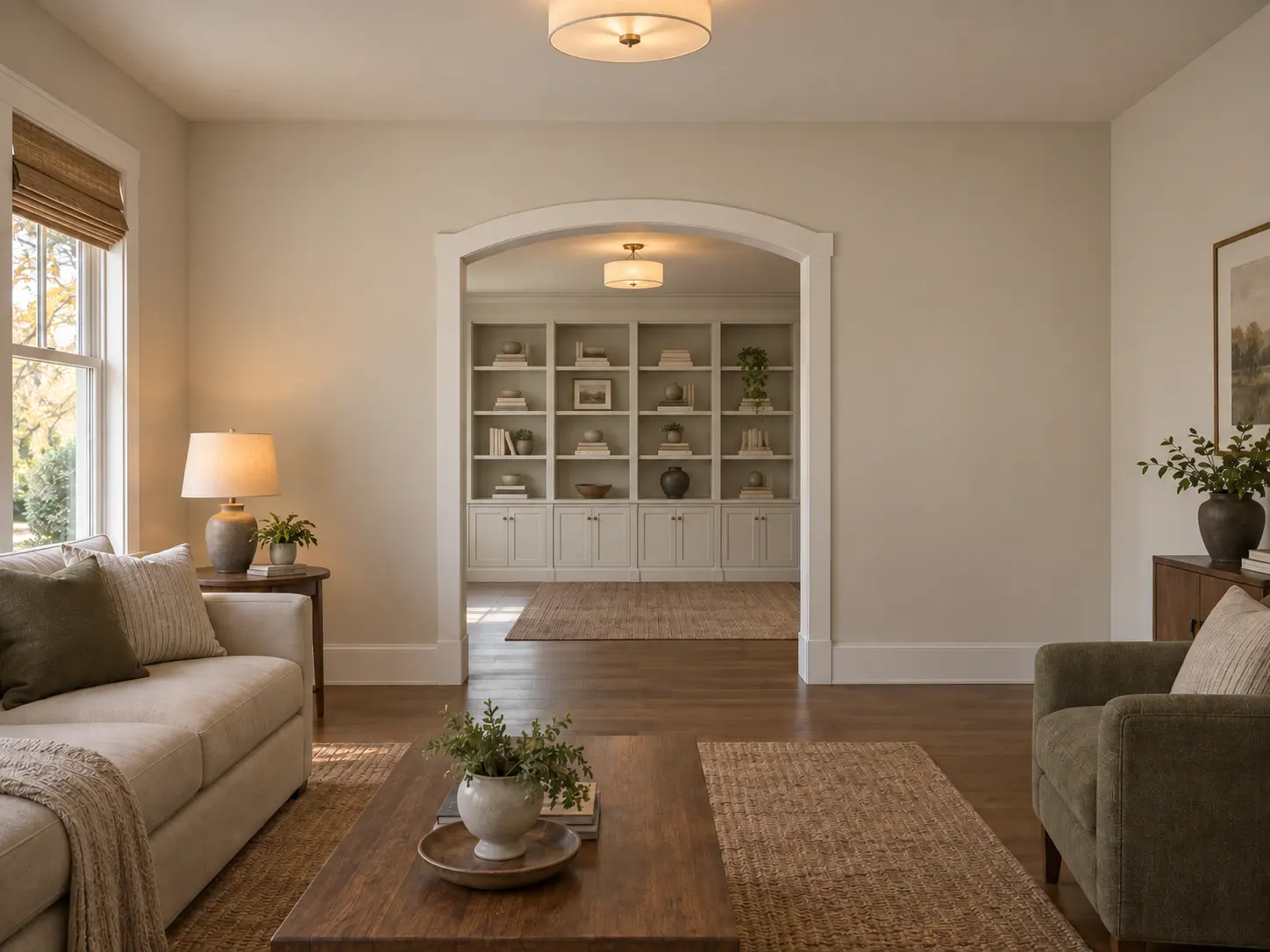 Full Wall Built In Bookcase — after design concept