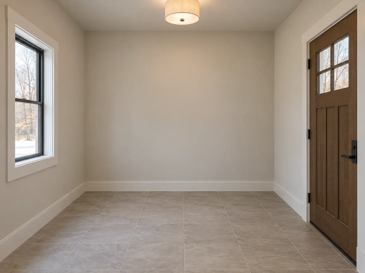 Mudroom Locker Wall — before design concept