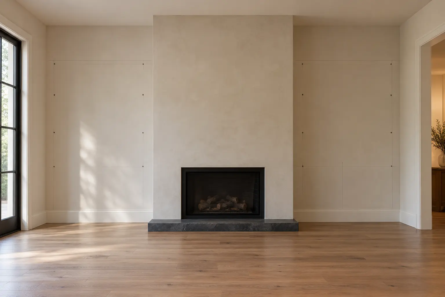 Craftsman Bookcase Wall — before design concept