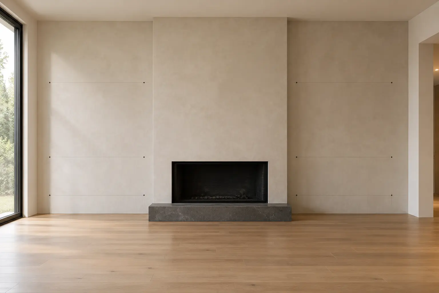 Modern Floating Cabinet Wall — before design concept