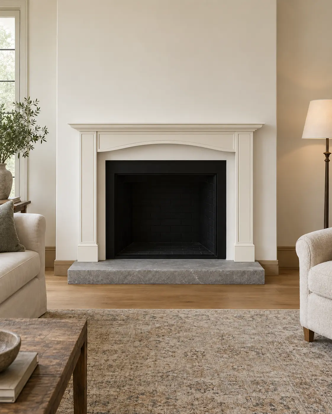 French Provincial Curved Frieze — after design concept