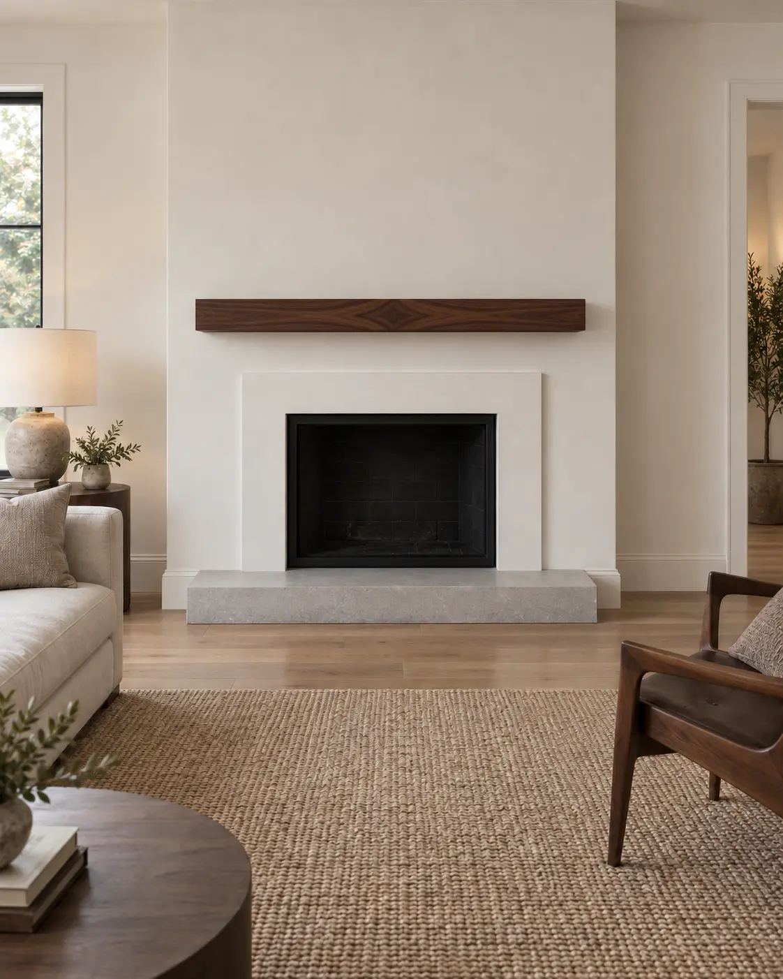 Walnut Monolithic Shelf — after design concept