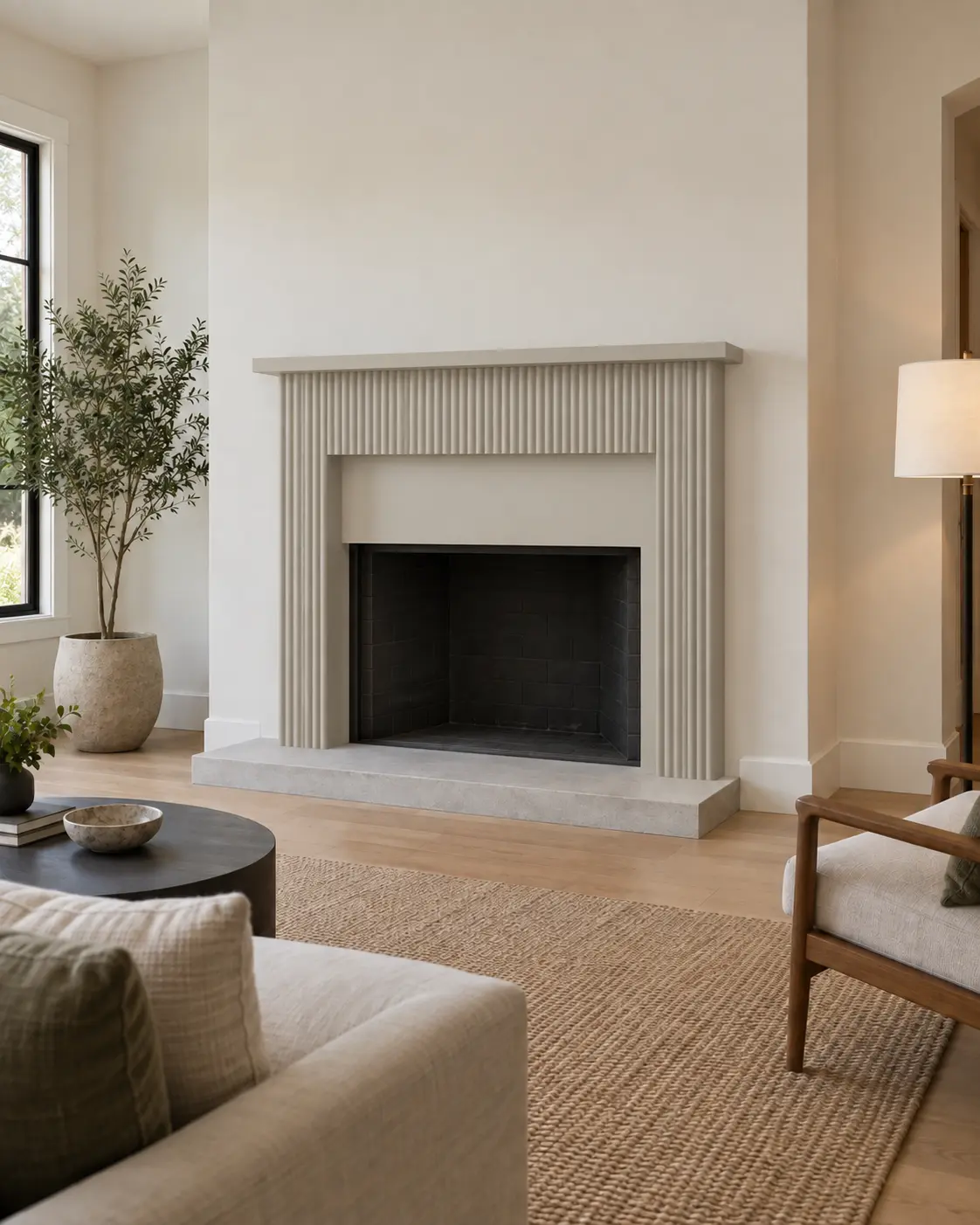 Fluted Modern Surround — after design concept